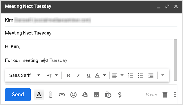 Gmail Smart Compose folosește text predictiv pentru a vă ajuta să scrieți rapid e-mailuri.