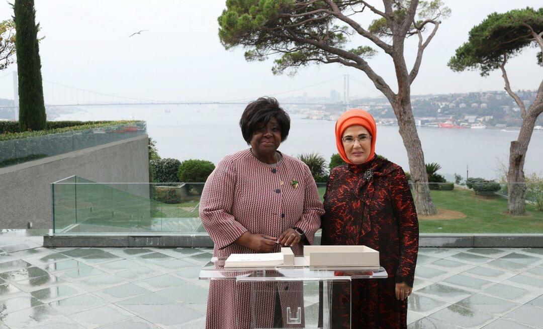 Prima Doamnă Erdoğan s-a întâlnit cu soția președintelui Republicii Mozambic!