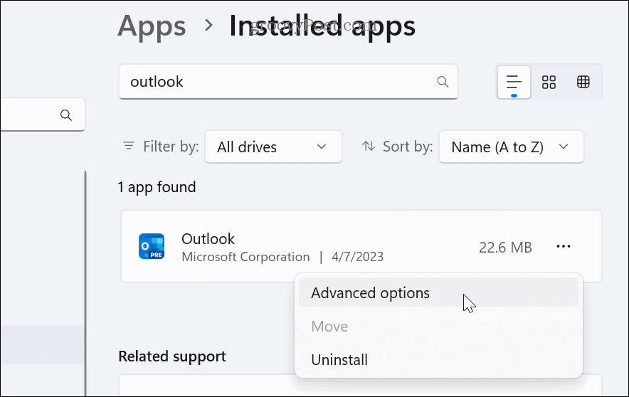 Windows 11 vezi aplicațiile instalate