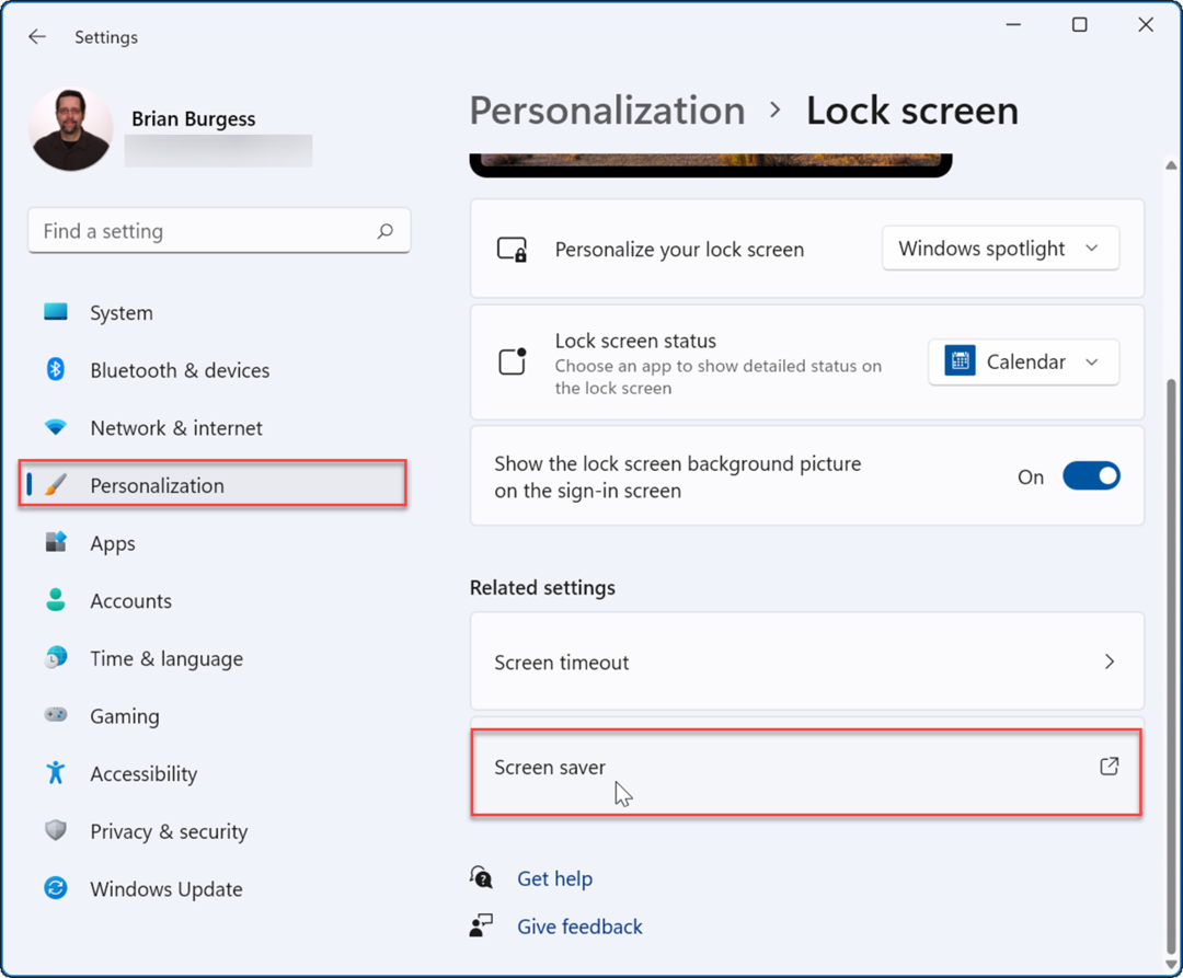 Personalizare-blocare-ecran setează fotografiile ca economizor de ecran pe Windows