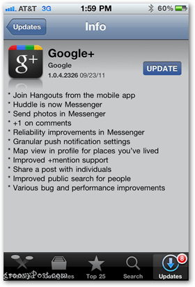Actualizare aplicație Google+ pentru iPhone și alte dispozitive iOS