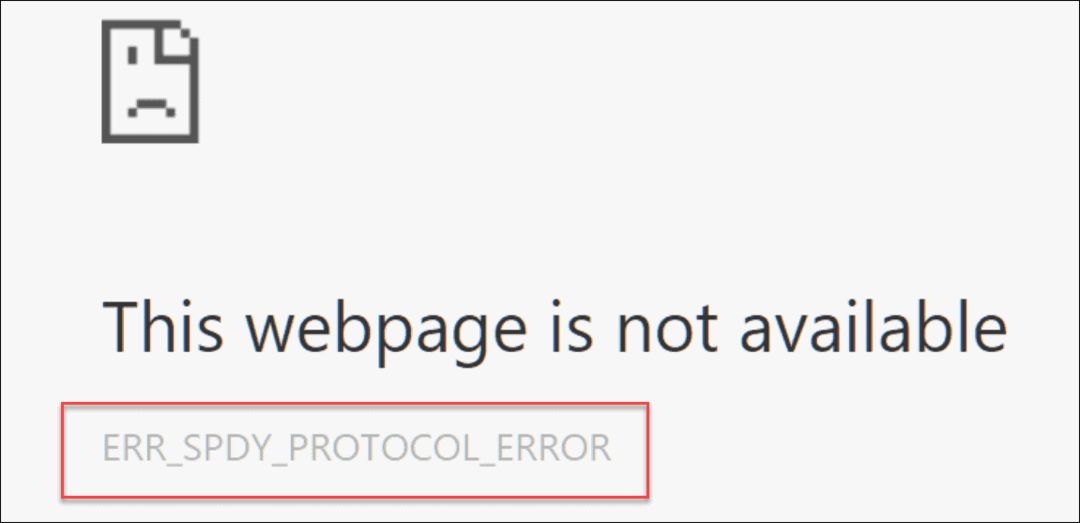 Remediați ERR_SPDY_PROTOCOL_ERROR în Chrome