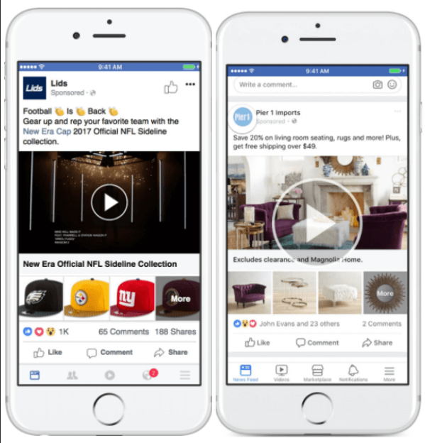 Facebook actualizează anunțurile din colecții pentru a avea mai multă flexibilitate în afișarea produselor.