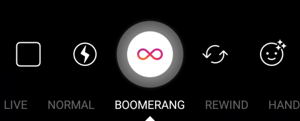 Utilizați Boomerang va transforma o serie de fotografii într-un videoclip în buclă.