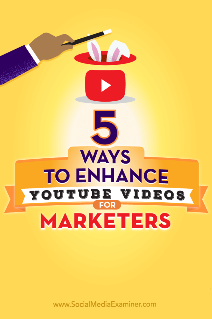 Sfaturi despre cinci moduri de a îmbunătăți performanța videoclipurilor dvs. YouTube.