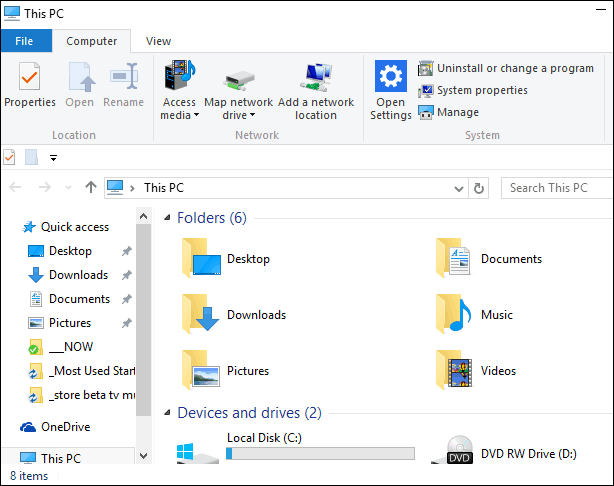 Cum dezactivați accesul rapid în Windows 10 File Explorer