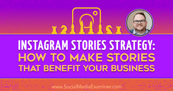 Strategia Instagram Stories: Cum să faci povești care să beneficieze afacerea ta, oferind informații de la Tyler J. McCall pe podcast-ul Social Media Marketing.
