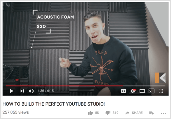 Configurare studio video YouTube