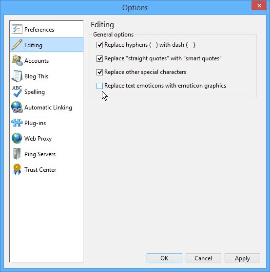 Editarea Windows Live Writer
