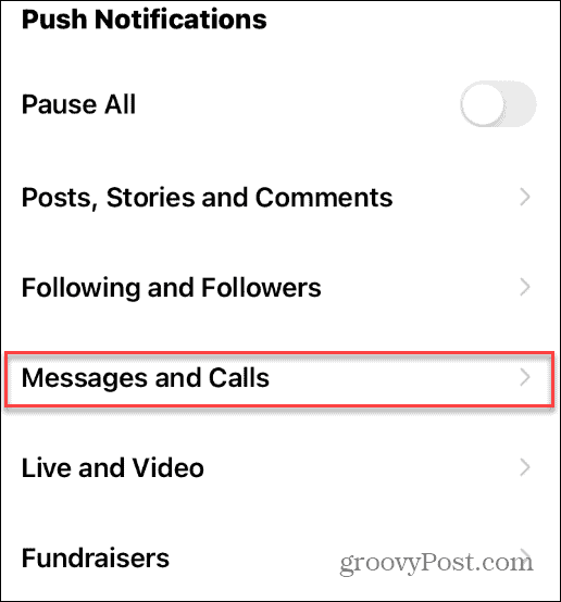 mesaje și apeluri instagram