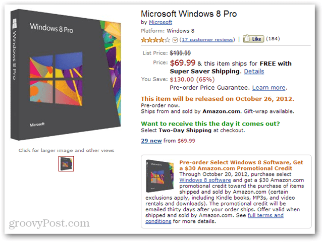Reducere promo promoție cod promoțional Windows 8