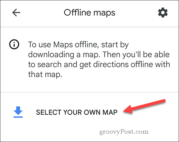 Crearea unei hărți offline Google Maps
