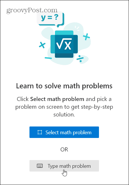 Tastați Math Problem Edge