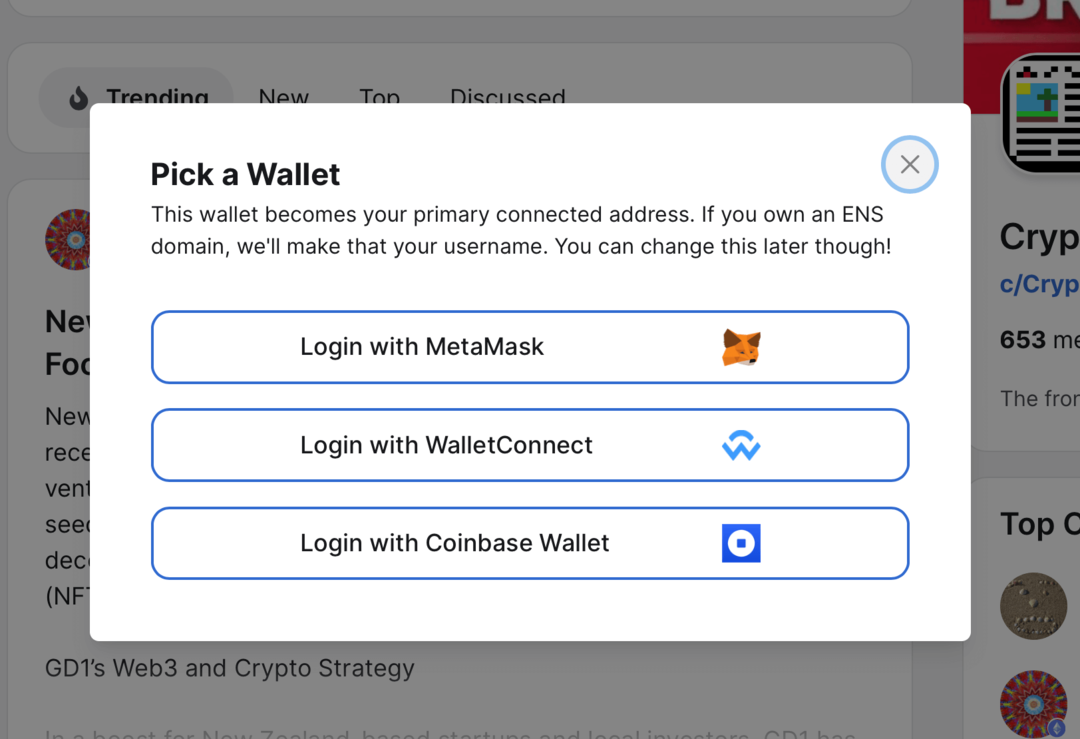 imaginea solicitării de conectare a portofelului criptografic pe site-ul web gm.xyz