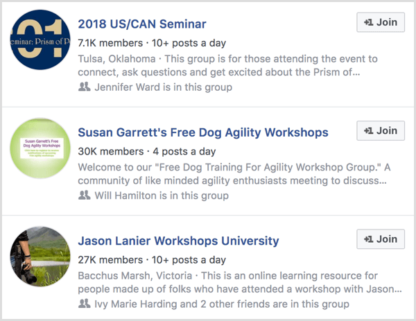 exemple de grupuri Facebook pentru participanții la eveniment