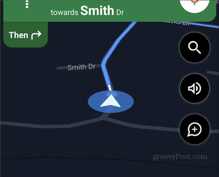 Navigați simbolul mașinii Google Maps