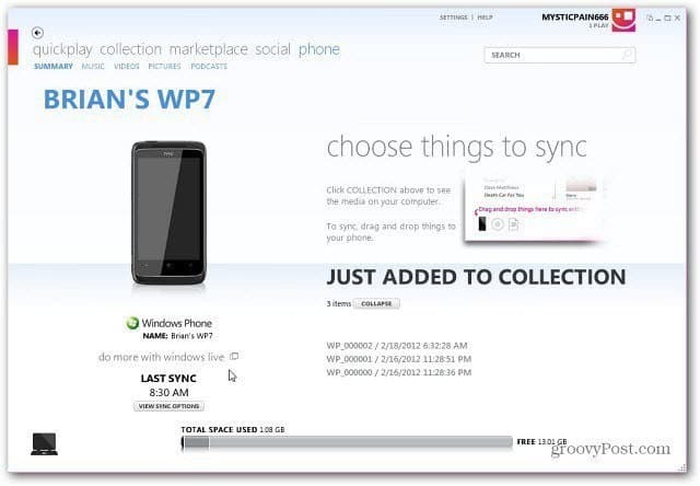 Actualizați Windows Phone 7 cu software-ul Zune