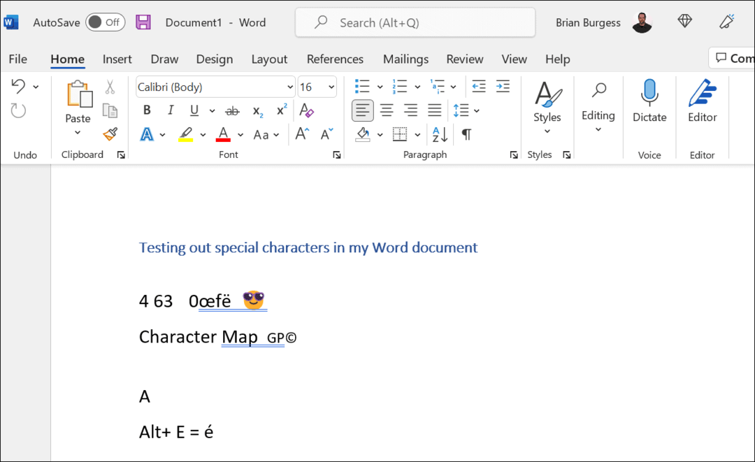 tastați caractere speciale pe Windows 11