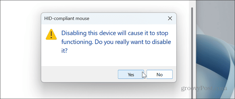 Dezactivați touchpad-ul pe Windows 11