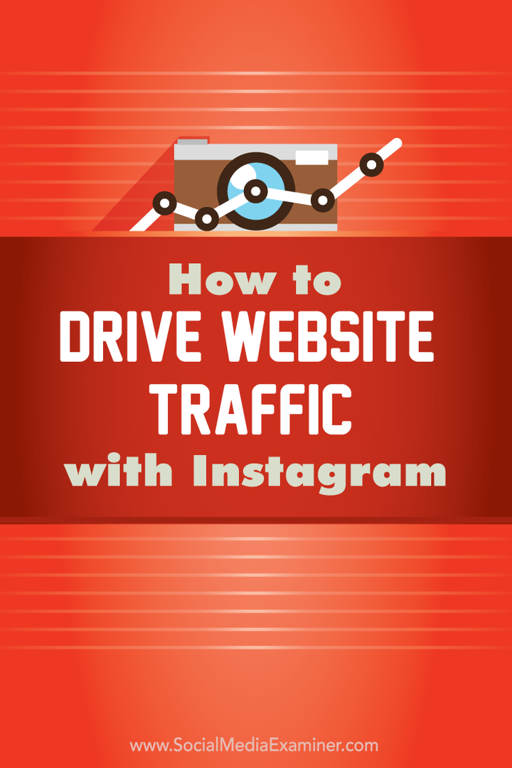 cum să conduci traficul site-ului web cu Instagram