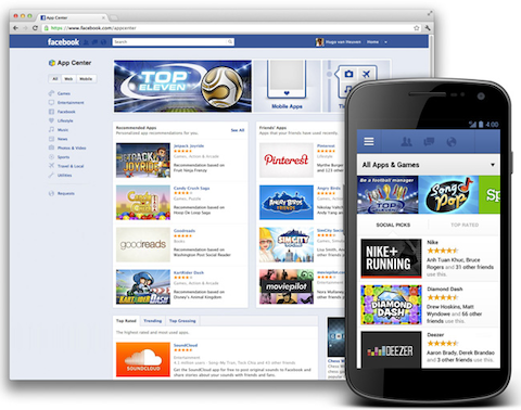 centrul de aplicații facebook