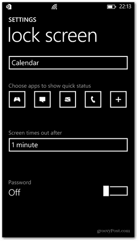 Windows Phone 8 personalizează parola de blocare a ecranului de blocare
