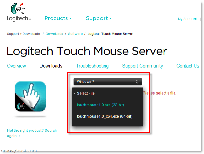 Logitech touch mouse descărcare pentru PC