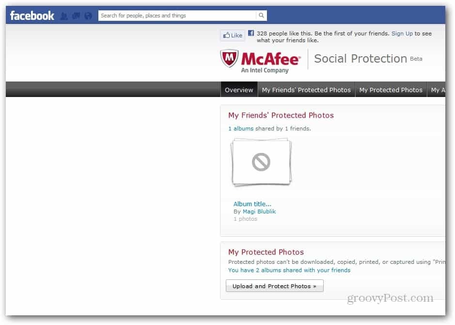 McAffee vă protejează fotografiile de pe Facebook