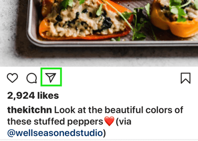 Creați povești Instagram puternice și captivante, opțiune pentru a trimite o postare pe Instagram