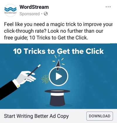 Tehnici publicitare Facebook care oferă rezultate, de exemplu prin WordStream oferind un ghid gratuit
