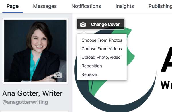 Cum să configurați un videoclip de copertă creativ Facebook: Social Media Examiner