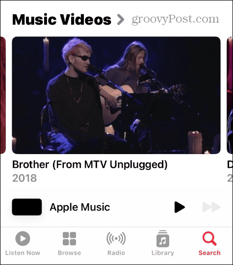 Liste de redare video pe Apple Music