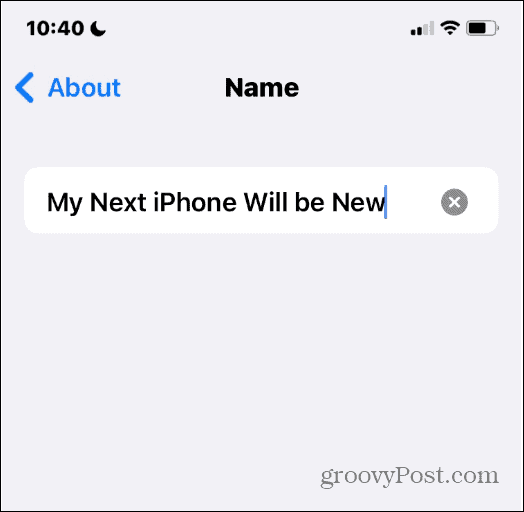 schimba numele bluetooth pe iPhone