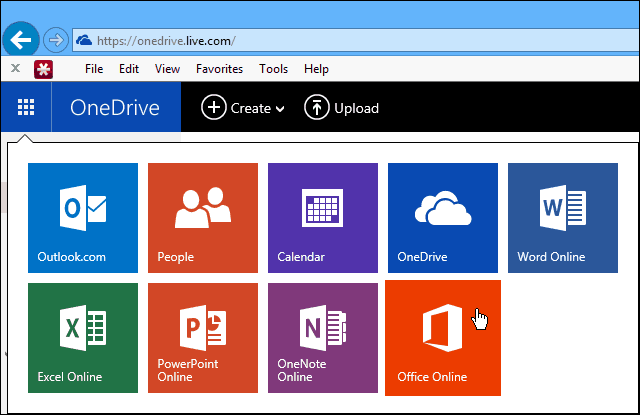 Microsoft adaugă lansatorul de aplicații pentru serviciile sale online