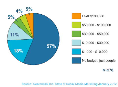 conștientizarea cheltuielilor de marketing pe rețelele sociale