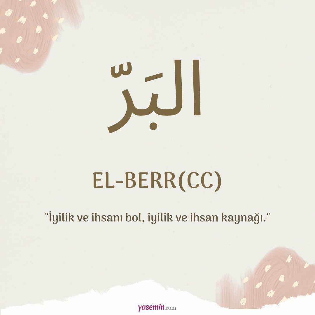 Ce înseamnă al-Berr (c.c)?
