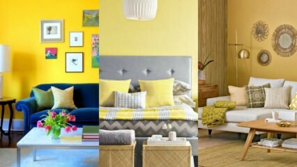 Sugestii pentru decorarea casei care pot fi făcute în galben