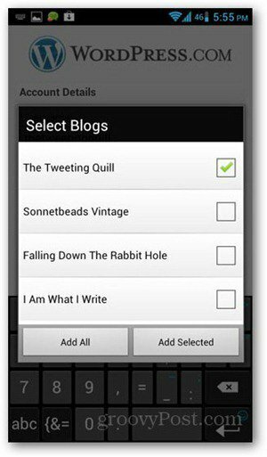 WordPress-pentru-android-select-blog