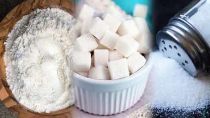 Metoda de slabire, evitarea a 3 alb! Cum rămâne zahărul și sarea? 3 dieta alba