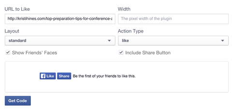 configurare buton Facebook like