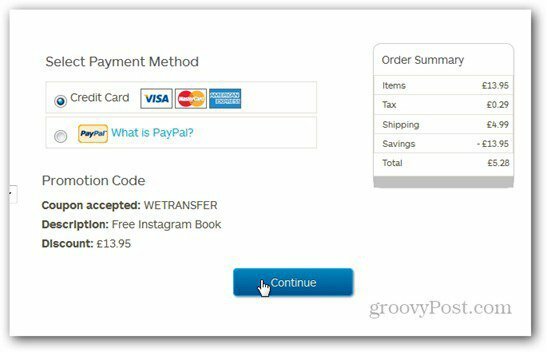 wetransfer instagram blurb opțiuni de plată pentru comenzi