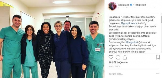 Ișın Karaca s-a împărtășit de la spital