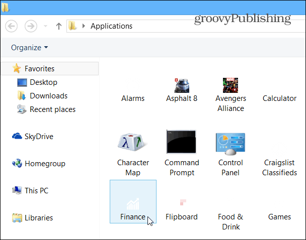 folderul de aplicații