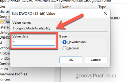 Windows dword valoare