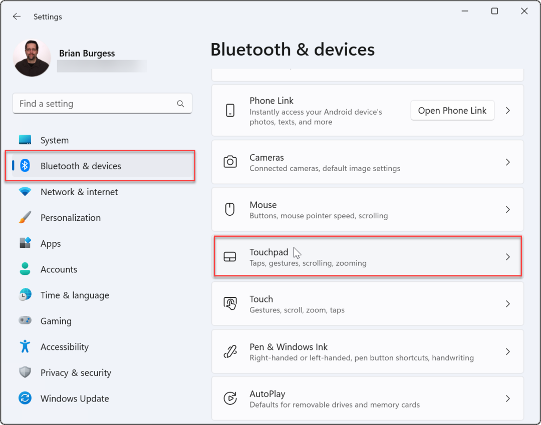 Cum să personalizați gesturile touchpad-ului pe Windows 11