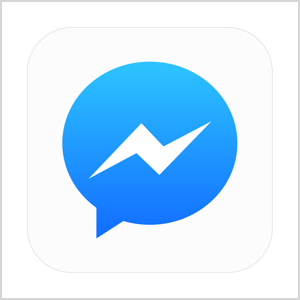 Grafică pictogramă Facebook Messenger.