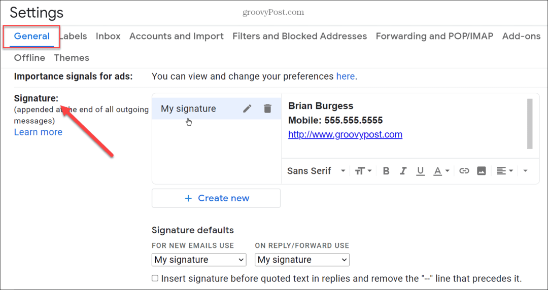 Adăugați o imagine la semnătura dvs. Gmail