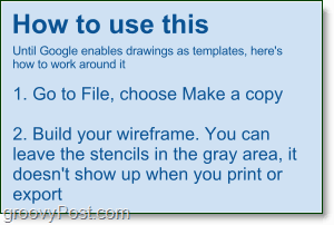 cum să faci wireframes în Google Docs