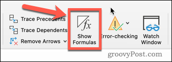 Afișați formule în Excel