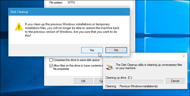 Windows 10 noiembrie Actualizare: Revendicați 20 GB spațiu pe disc
